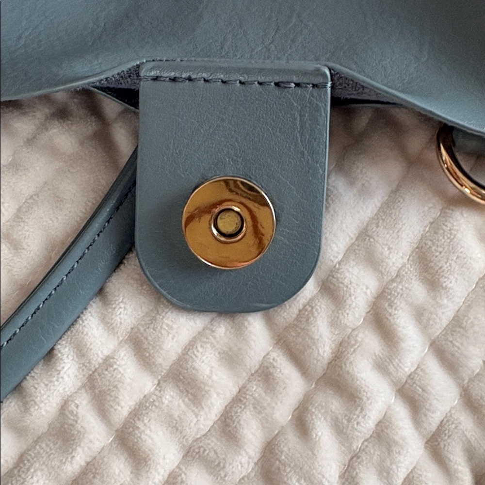 Anthropologie Hollace Mini Tote in Blue Grey - Picture 7 of 8